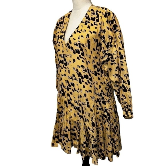 Anine Bing Peyton Painterly Leo Peyton Mini Dress Small S - Picture 12 of 16